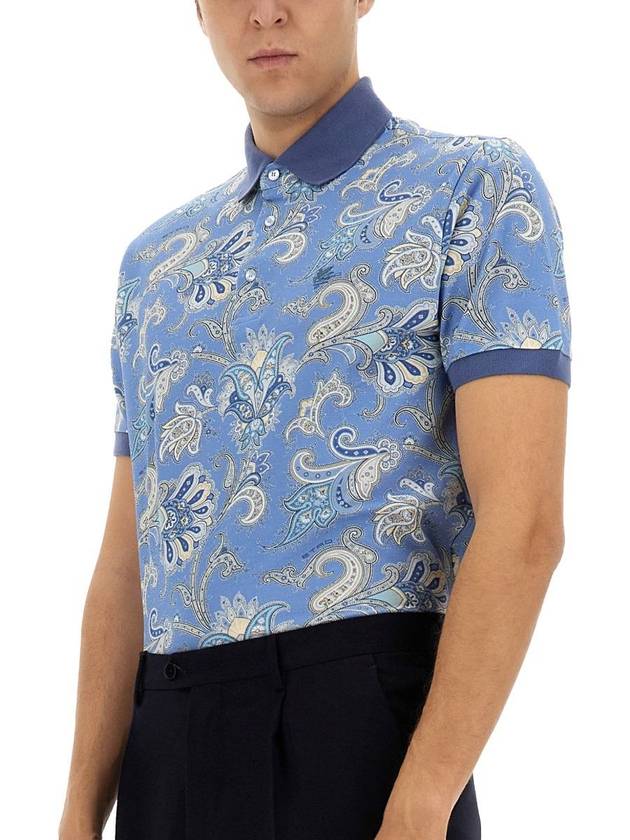 Etro Polo Shirt With Print - ETRO - BALAAN 4