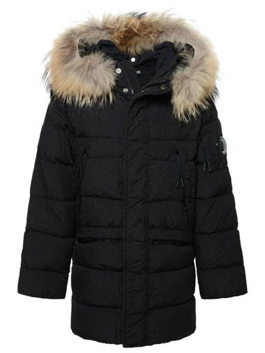 Kids U16 M.T.T.N. Goggle Down Parka Black - CP COMPANY - BALAAN 1