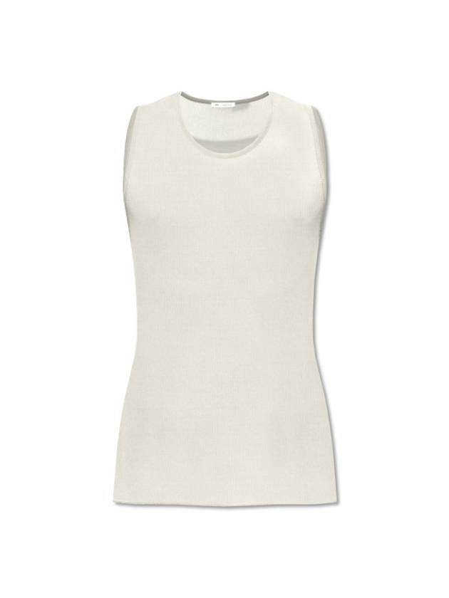 Ride Ribbed Long Tank Sleeveless White - AMI - BALAAN 2