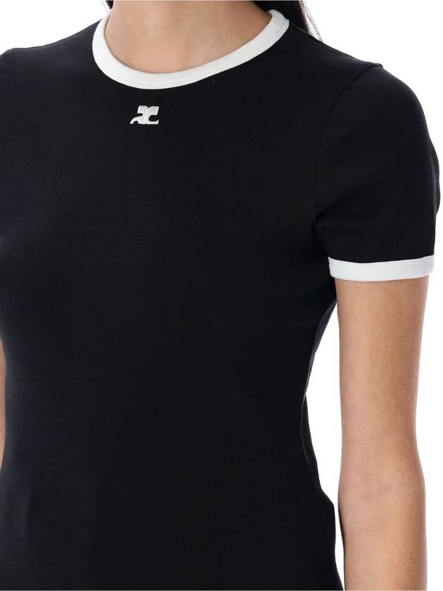 Contrast t-shirt - COURREGES - BALAAN 3