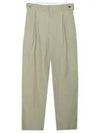 Cotton Straight Pants Beige - BOTTEGA VENETA - BALAAN 2