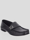 FF Square Leather Loafers Black - FENDI - BALAAN 3