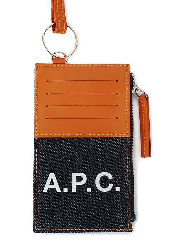 Axel Strap Leather Card Wallet Dark Brown - A.P.C. - BALAAN 2