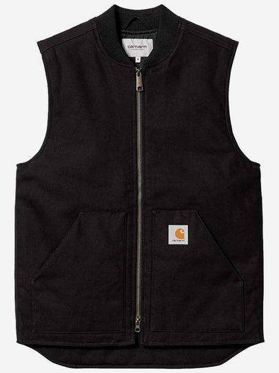 Logo Patch Zipper Vest Black - CARHARTT WIP - BALAAN 2