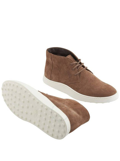 Tods Men's Walnut Light Desert Boots In Suede, Brand Size 5.5 ( US Size 6.5 ) - TOD'S - BALAAN 2