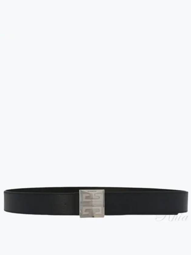 Men's 4G Logo Grain Leather Reversible Belt Black - GIVENCHY - BALAAN 2
