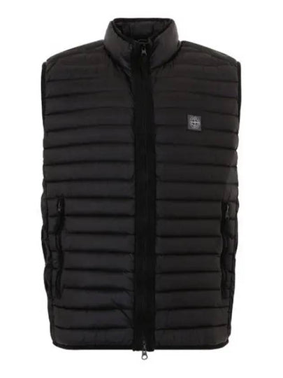 Men's Logo Patch Puffer Vest Black - STONE ISLAND - BALAAN 2