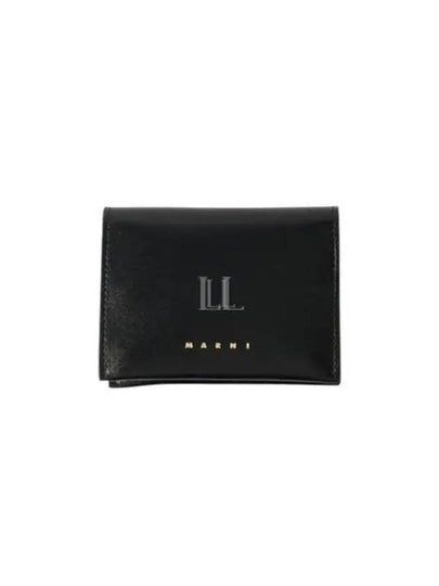 Folded Half Wallet Black - MARNI - BALAAN 2