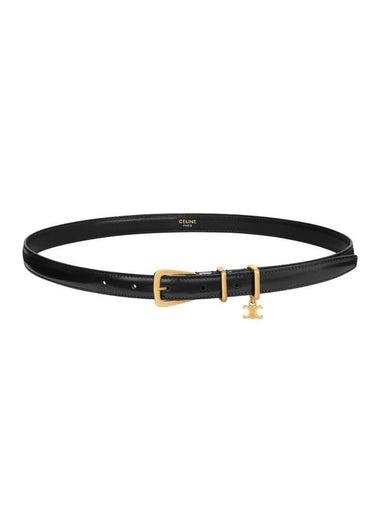 Taurillon Leather Elegant Charm 1 Belt Black - CELINE - BALAAN 1