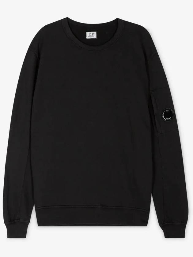 Light Fleece Sweatshirt Black - CP COMPANY - BALAAN 3