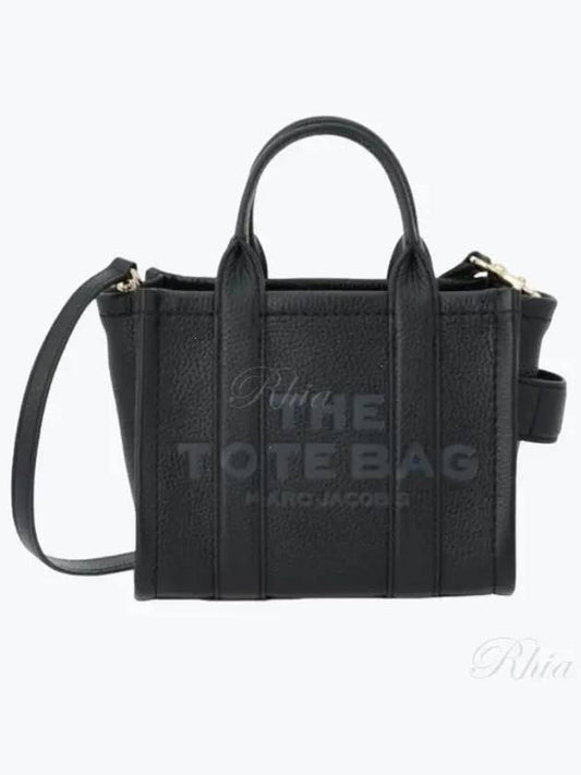 Mini Micro Leather Tote Bag Black - MARC JACOBS - BALAAN 2