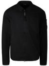 Gabardine Zip Up Long Sleeve Shirt Black - CP COMPANY - BALAAN 2