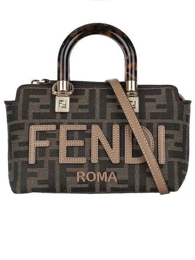 By The Way Monogram Mini Tote Bag Brown - FENDI - BALAAN 2