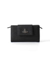 Saffiano New Medium Wallet Black - VIVIENNE WESTWOOD - BALAAN 1