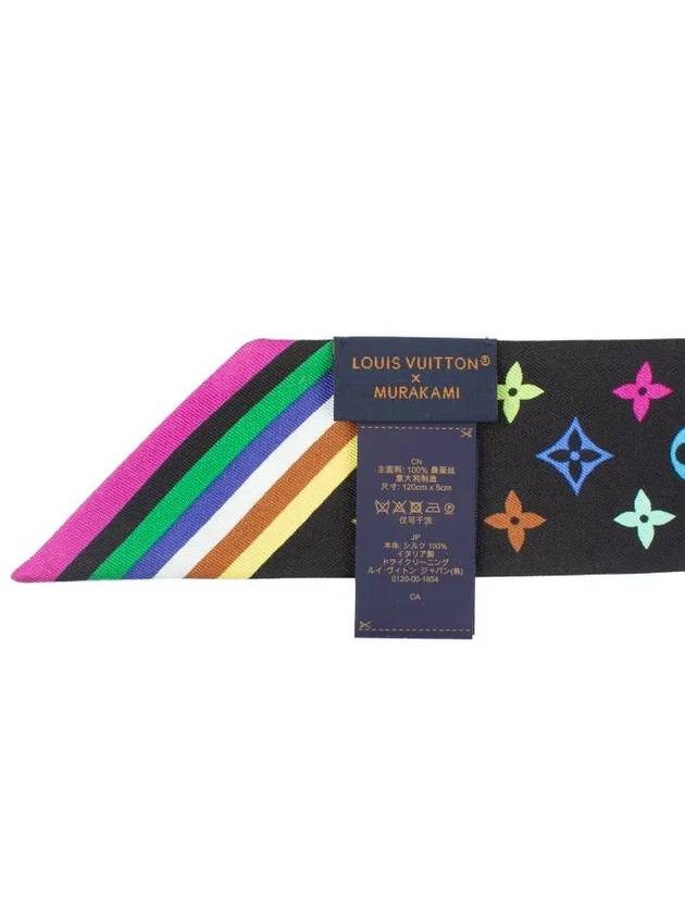 Monogram Multicolor BB Bandeau Silk Scarf Black - LOUIS VUITTON - BALAAN 4