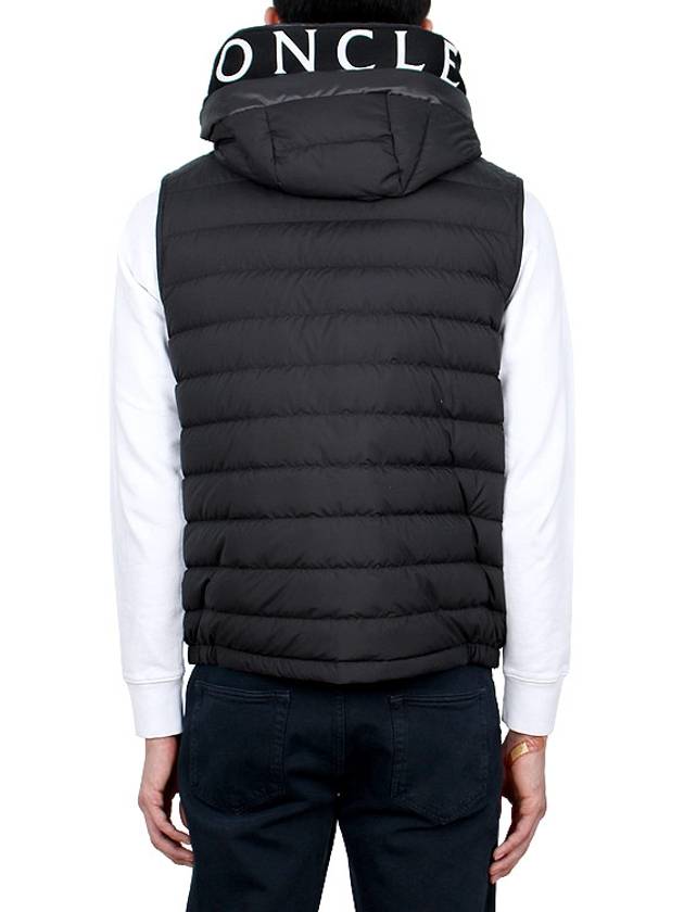 Bourget Hooded Down Vest Black - MONCLER - BALAAN 6