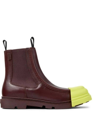 Junction Leather Chelsea Boots Burgundy - CAMPER - BALAAN 1