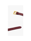 Valentino 3Y2J0M67 LMG U27 J0M67 Garavani V logo leather bracelet - RED VALENTINO - BALAAN 5