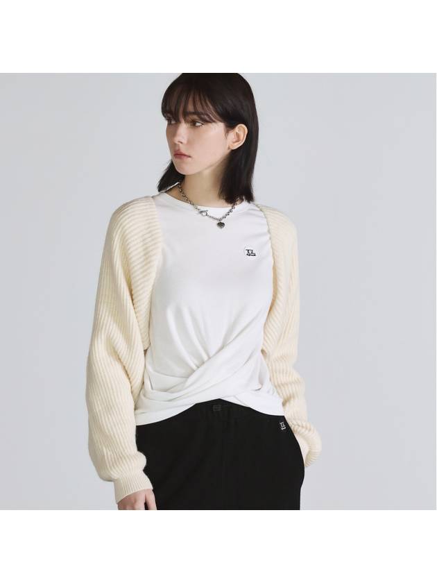 Bolero Knit Cardigan Ivory - THE GREEN LAB - BALAAN 2