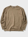 Luna Washed Flogo Long Sleeve T-Shirt Beige - FFEFF STUDIO - BALAAN 5