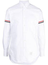 Armband Oxford Long Sleeve Shirt White - THOM BROWNE - BALAAN 2