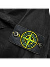 Old Treatment Garment Dyed Overshirt Jacket Black - STONE ISLAND - BALAAN 5