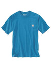 Pocket short sleeve t shirt marine blue header K87 H72 - CARHARTT - BALAAN 4