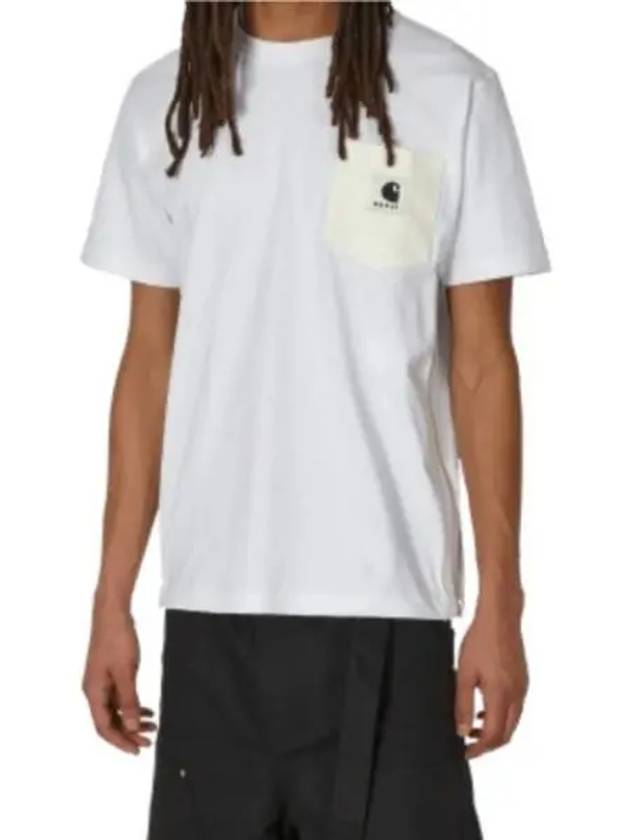 Logo Patch Short Sleeve T-Shirt White - SACAI - BALAAN 2