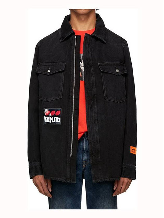 Black denim jacket HMYD002F19797004 - HERON PRESTON - BALAAN 2