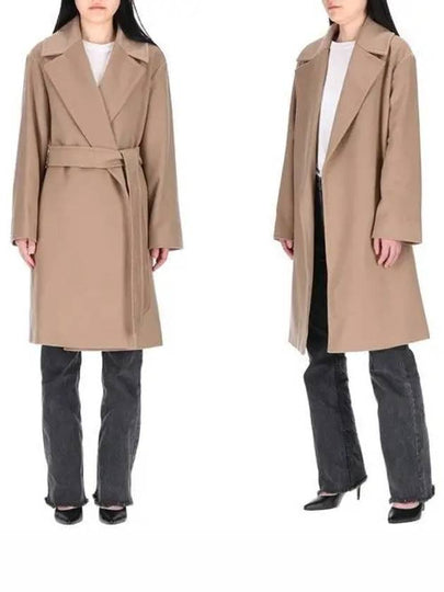 Pazzo Belted Cashmere Single Coat Beige - MAX MARA - BALAAN 2