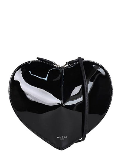 Heart Calfskin Cross Bag Black - ALAIA - BALAAN 2