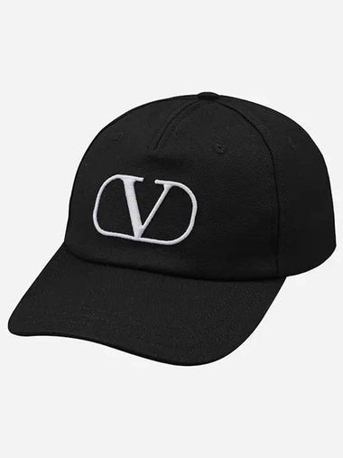 24SS 4Y2HDA10 YFB 0NA V logo ball cap black　 998669 - VALENTINO - BALAAN 1