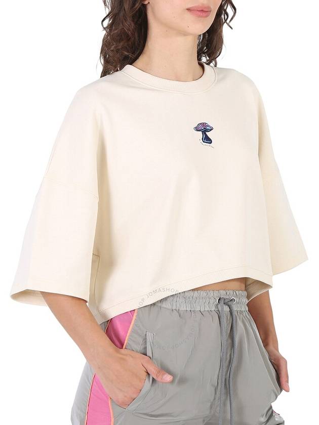 Stella McCartney Ladies Mushroom Print Cropped Sweatshirt, Brand Size 44 (US Size 10) - STELLA MCCARTNEY - BALAAN 3