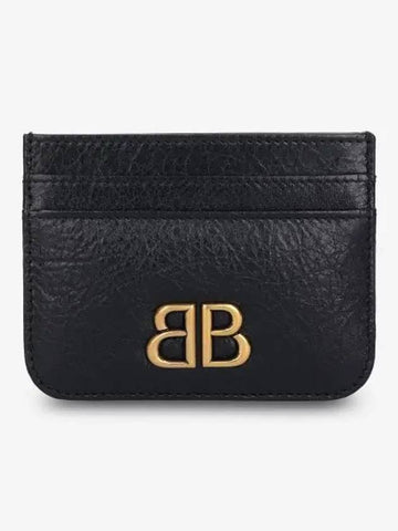 Monaco Card Holder Black 7654632AAXB1000 - BALENCIAGA - BALAAN 1