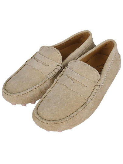 Gommino Bubble Suede Driving Shoes Beige - TOD'S - BALAAN 2