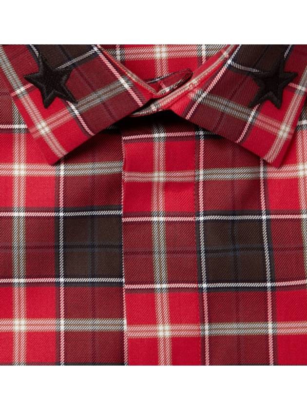 CHECKED COTTON SHIRT - GIVENCHY - BALAAN 4