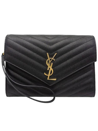 Women s 617662 Monogram Matelasse Clutch Strap - SAINT LAURENT - BALAAN 1