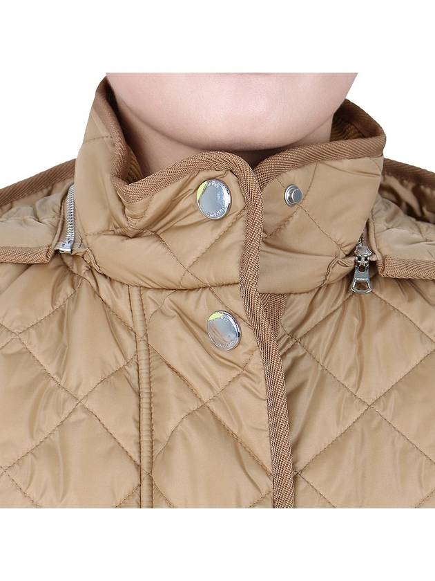 Diamond Quilted Nylon Jacket Archive Beige - BURBERRY - 7
