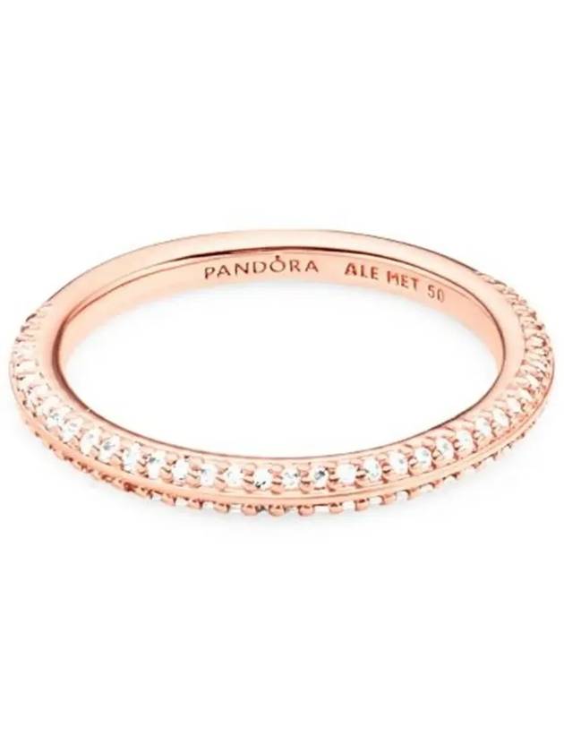 Me Pave Ring Rose Gold - PANDORA - BALAAN 4