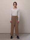 RTRC two tuck wool pants deep beige - KILHOUETTE - BALAAN 3