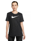 Women's Dri Fit Swoosh Short Sleeve T-Shirt Black - NIKE - BALAAN 2