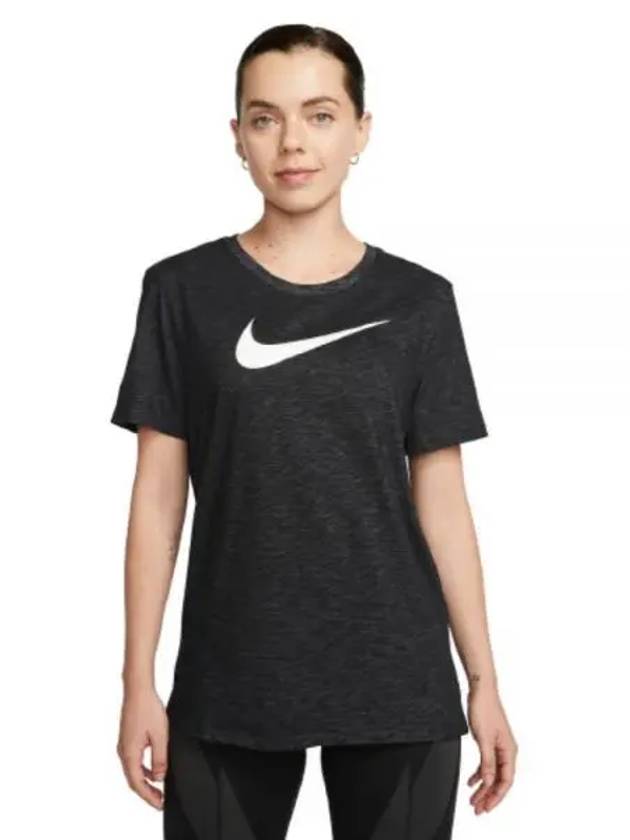 Women's Dri Fit Swoosh Short Sleeve T-Shirt Black - NIKE - BALAAN 2