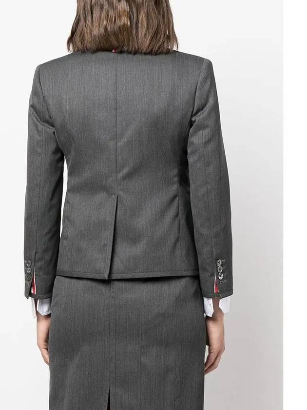 High Armhole Gabardine Wool Jacket Grey - THOM BROWNE - BALAAN 6