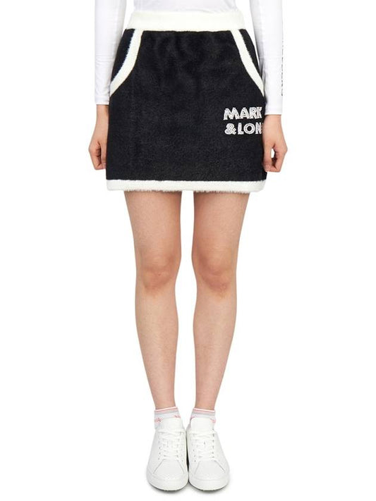 Golf Wear Women s Knit Skirt MLW 2D AE11 BLACK - MARK & LONA - BALAAN 2