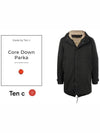 Hooded Down Core Parka Black - TEN C - BALAAN 4