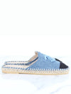 cc logo espadrille mule 37 - CHANEL - BALAAN 5