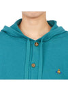 Embroidered Logo Hoodie Cardigan Green - VIVIENNE WESTWOOD - BALAAN 8