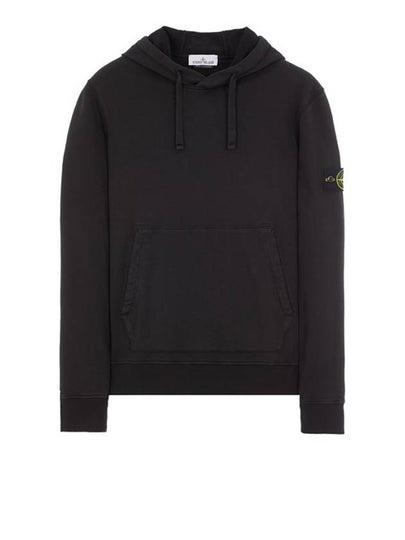 Wappen Patch Classic Fleece Hoodie Black - STONE ISLAND - BALAAN 2