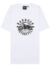 International Spirit Logo Print Short Sleeve T Shirt White - BARBOUR - BALAAN 11