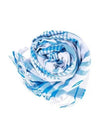 Women's Check Beach Scarf Blue - BURBERRY - BALAAN 2